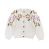 Flower Cardigan - Alb
